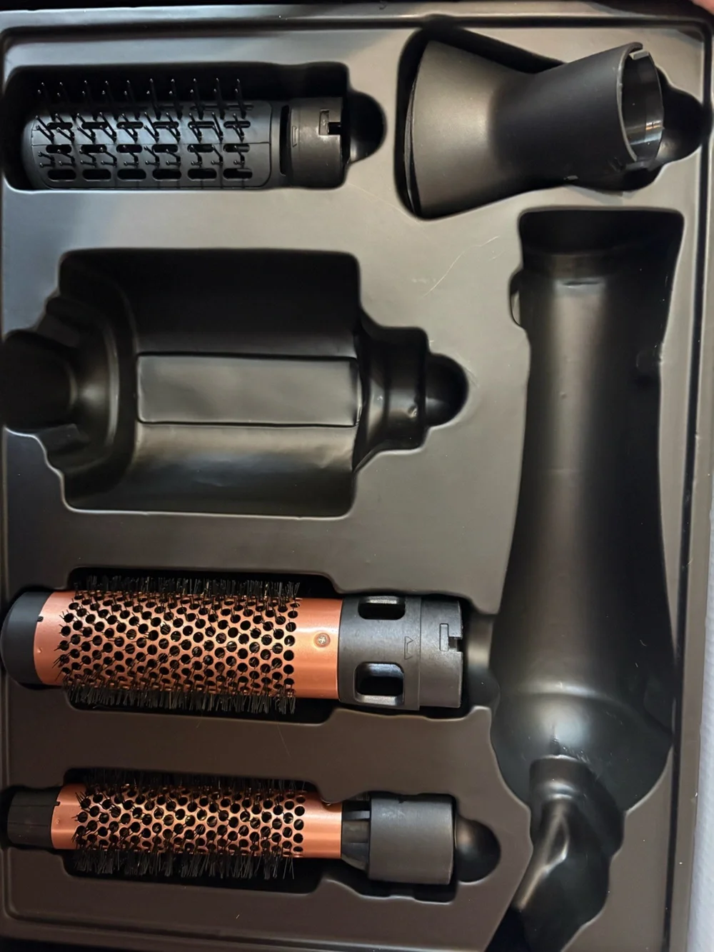 Round Heated Styling Brush Attachments Only - Copper and Black